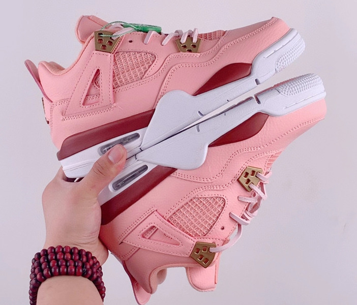 Women's Running weapon Air Jordan 4 Pink Shoes 010